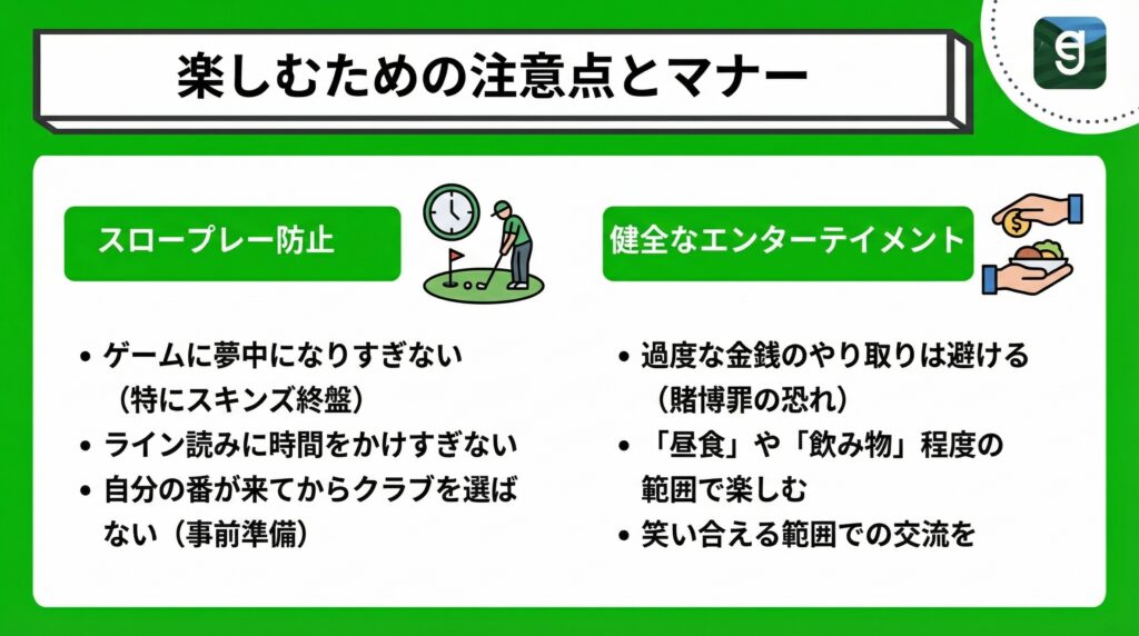 楽しむための注意点とマナー Diagram