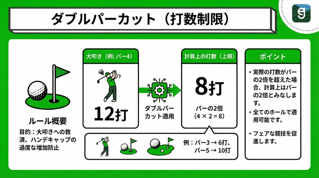 ダブルパーカット（打数制限） Diagram